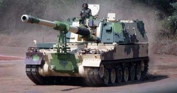 India Larsen Toubro Hanwha K9 Vajra Tracked Howitzer.