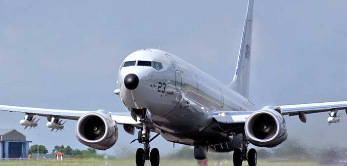 Indian Navy Boeing P8i Patrol Aircraft