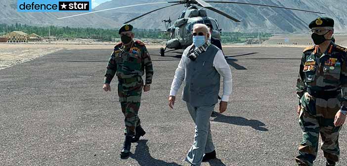 Photo: PM Modi Leh Visit China Border