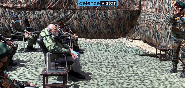 Photo: PM Modi Leh Visit China Border