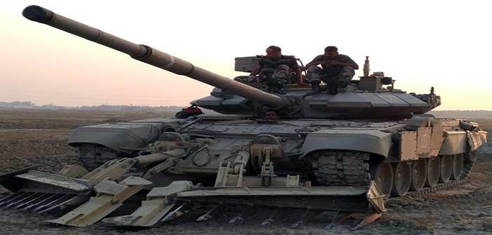 Indian Army T-90 Tank Mine Plough