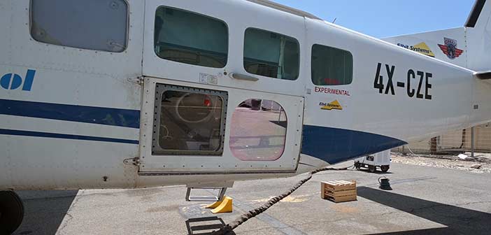 Elbit System's airborne anti drone laser syste.
