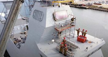 IAI Barak MX Missile Installed on Israel Navy's Sa'ar 6 Corvette Ships.
