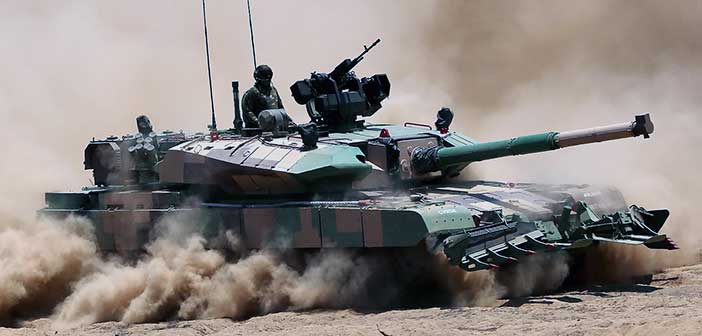 Indian Army DRDO Arjun Mk-1A MBT.