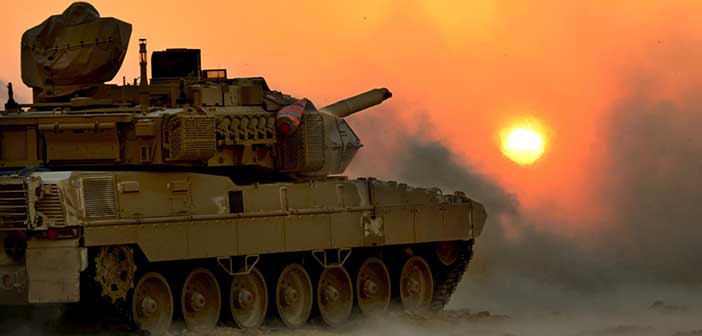 Krauss-Maffei Wegmann's (KMW) Leopard MBT.