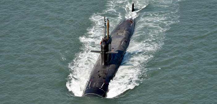 Indian Navy Scorpene Class Vela Submarine.
