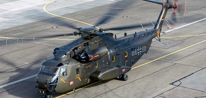 Rheinmetall Sikorsky-CH-53G transport helicopter maintenance contract.