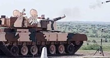 Arjun MBT firing laser guided ATGM