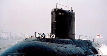 Indian Navy INS Arihant testfires submarine launched ballistic missile.