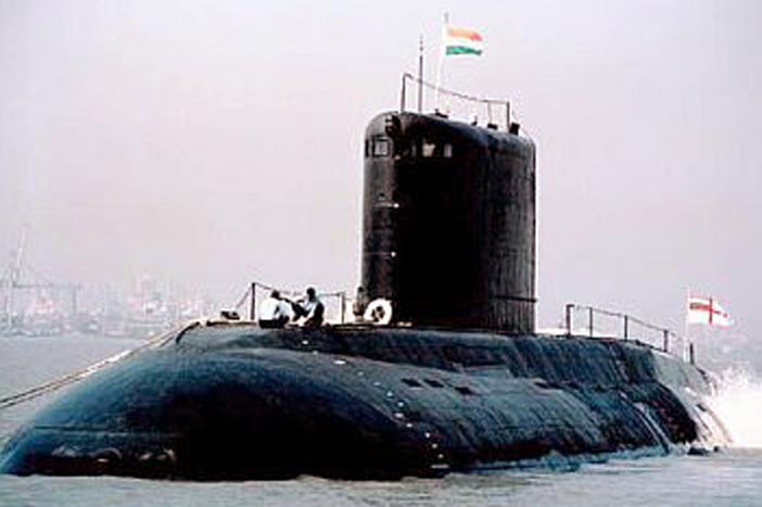 Indian Navy INS Arihant testfires submarine launched ballistic missile.