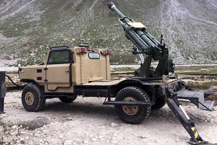 Garuda Howitzer Gun by India's Kalyani Systems.