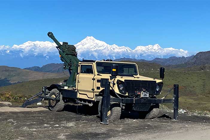 Kalyani Strategic Systems 105mm Garuda Howitzer Gun