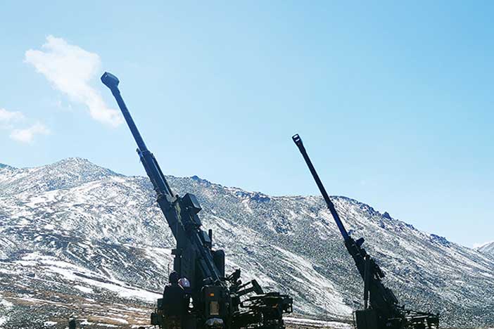 Kalyani Strategic Systems Limited 155-mm howitzer ATAGS.