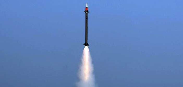 India's MRSAM Missile jointly developed by DRDO and IAI.
