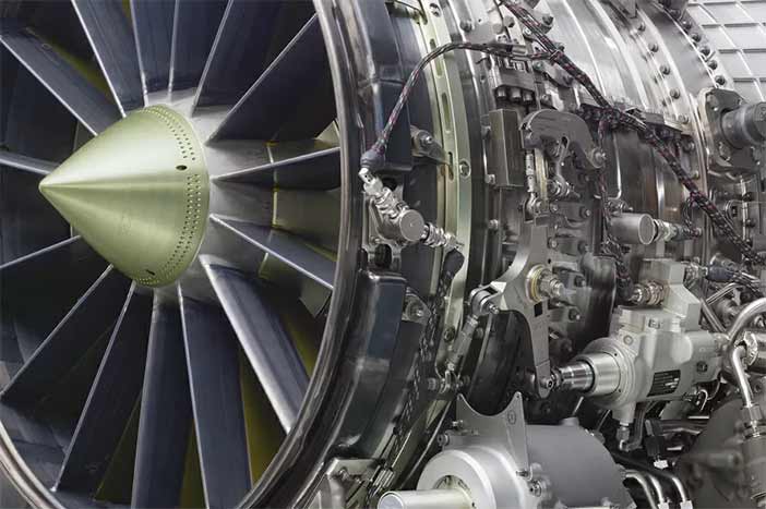 GE- F404 jet engine.