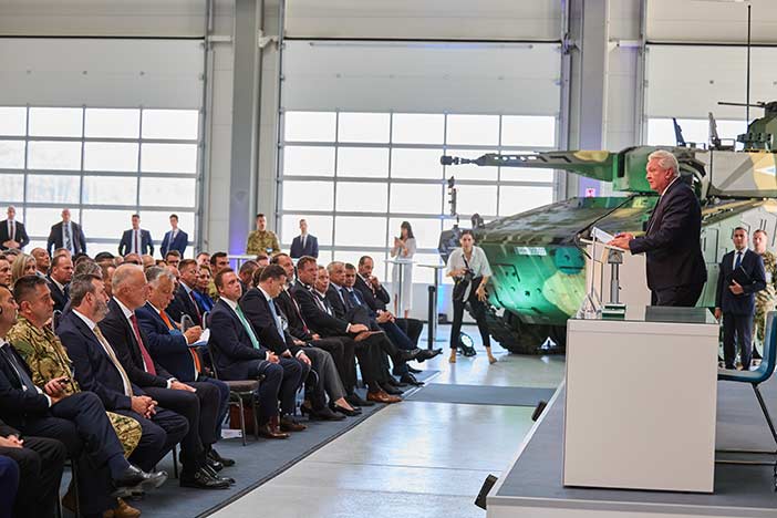 Rheinmetall's Lynx IFV plant in Hungary.
