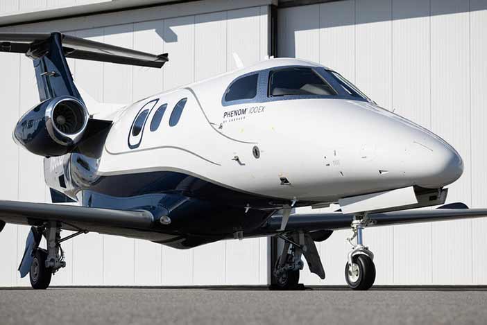 Embraer Phenom-100EX Business Jet.