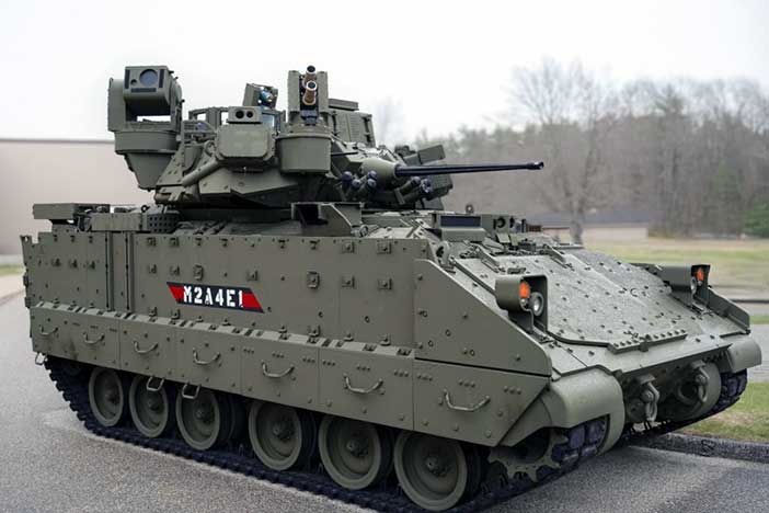 Elbit Systems' Iron Fist APS on US Army's Bradely IFV.