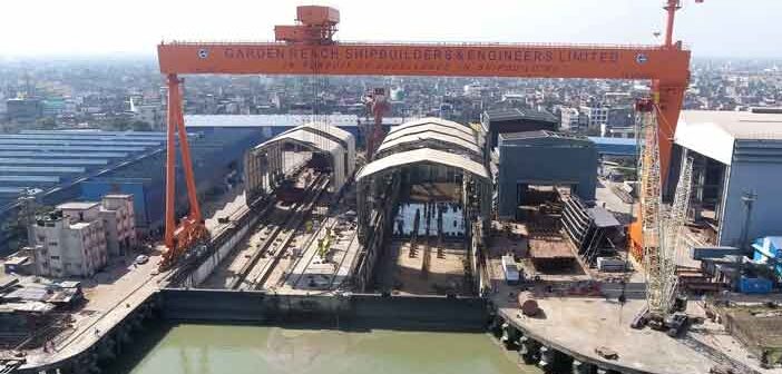 GRSE's main works area.