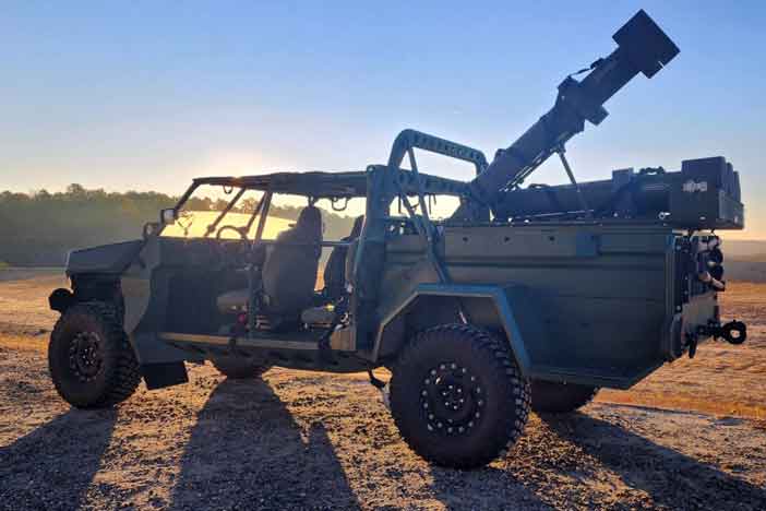 Launcher for UVision Hero Loitering Munition.