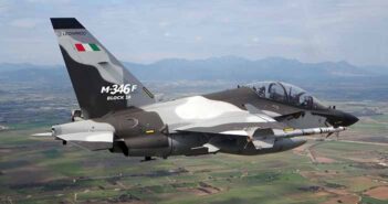 Leonardo M-346 trainer aircraft.