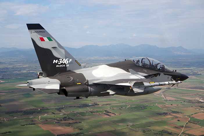 Leonardo M-346 trainer aircraft.