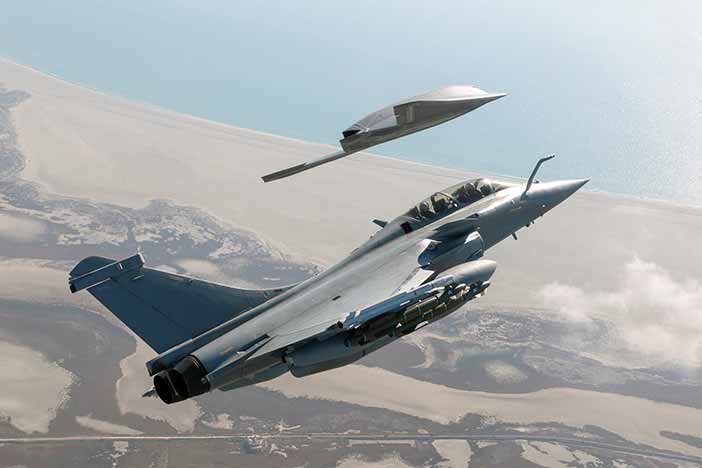 Rafale Fighter Jet with UCAV.
