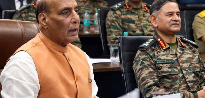 India defence minister Rajnath Singh opened 750 border projects on India-China border.