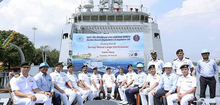 Indian Navy's INS Nirdeshak Large Survey Vessel Yard 3026.