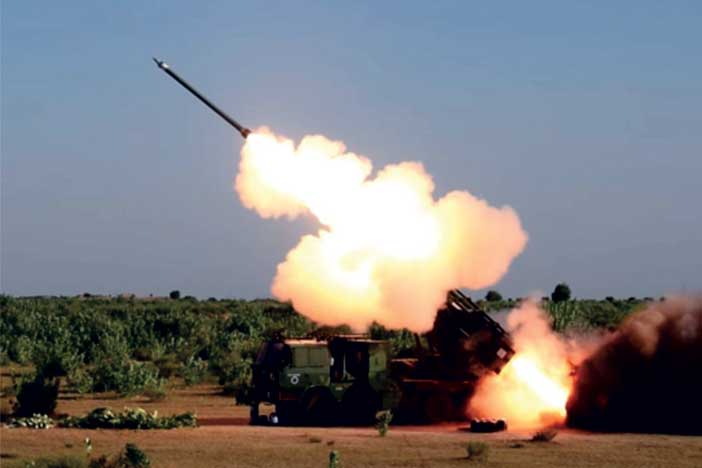 DRDO's Guided Pinaka Missile System.