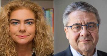 Sabina Jeschke (L), Sigmar Gabriel join Rheinmetall Board.