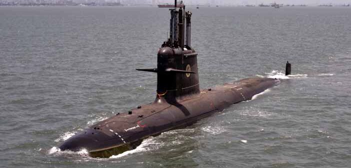 Indian Navy Submarine INS Vagsheer.