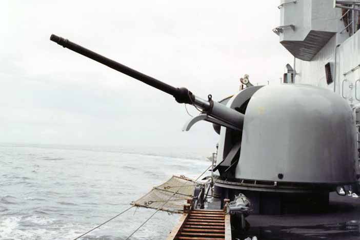 OTO Melara 76/62 Naval Gun.