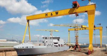 Harland & Wolff shipyard.