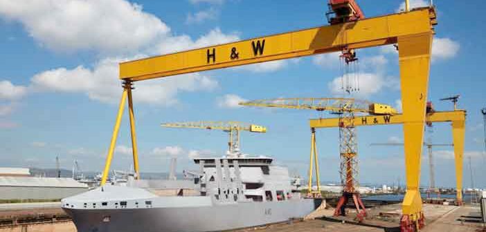 Harland & Wolff shipyard.