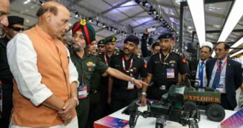 Indian Army's Xploder and MRMS systems displayed at Aero India 2025.