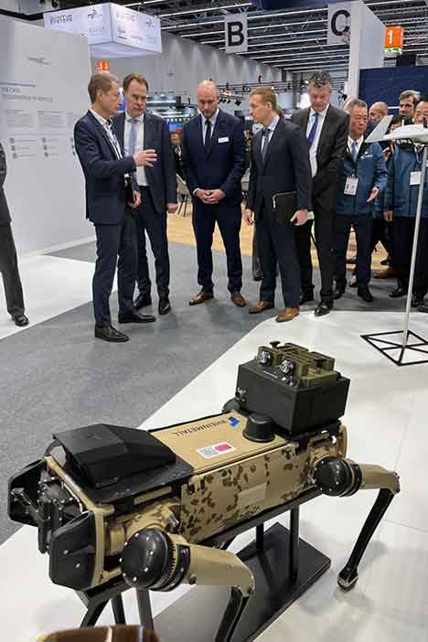 Rheinmetall displays unmanned systems at XPONENTIAL Europe.