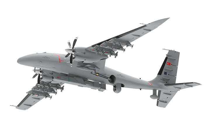 Baykar Technologies' Bayraktar Akinci UAV.