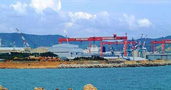 HD HHI Shipyard Korea.