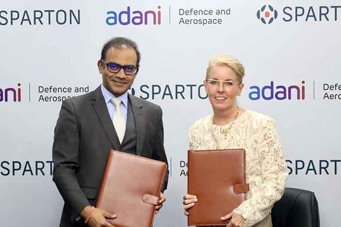Adani Defence's Ashish Rajvanshi (L) & Donnelly Bohan (R)