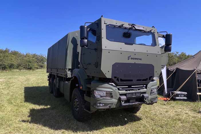 Rheinmetall MAN Protected Military Truck.