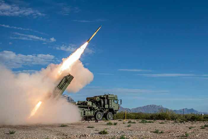 LM-Rheinmetall GMARL Launcher Firing.