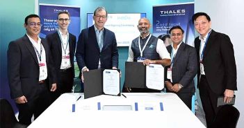 Thales-IndiGo Contract signing ceremony.