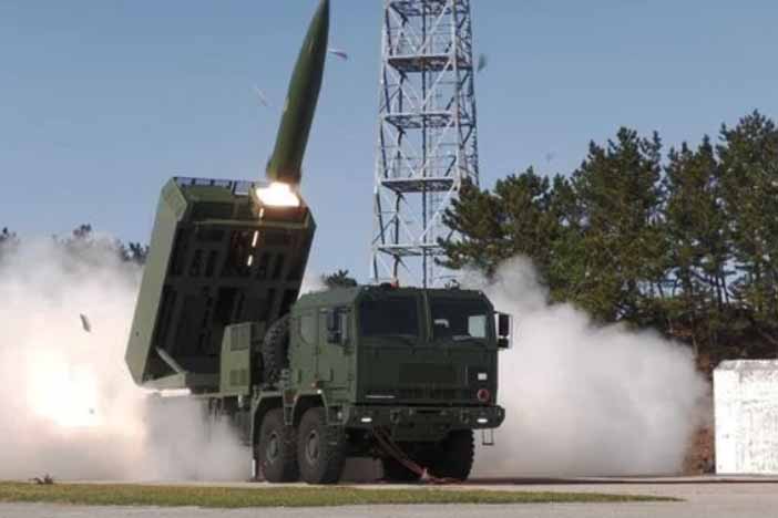 Hanwha's K239 Chunmoo Rocket Launcher.