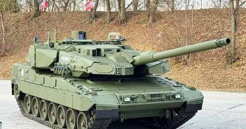 Leopard-2 A8 APS equipped with Rafael's Trophy APS.