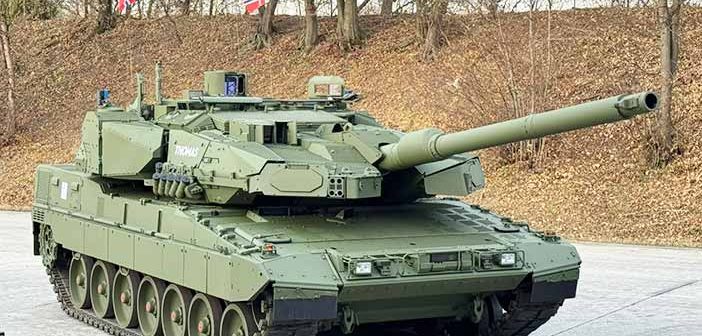 Leopard-2 A8 APS equipped with Rafael's Trophy APS.