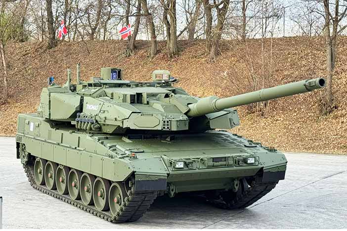 Leopard-2 A8 APS equipped with Rafael's Trophy APS.