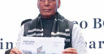 Defence Minister Rajnath Singh at Samudra Utkarsh.