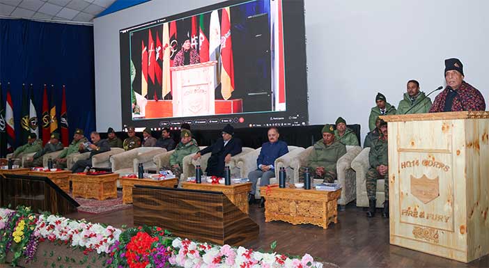 India Defence Minister opens 125 border road projects in Ladakh on China border. 