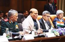 Ran Samwad 2026: Defence Minister Rajnath Singh with India's top military-defence leadership.